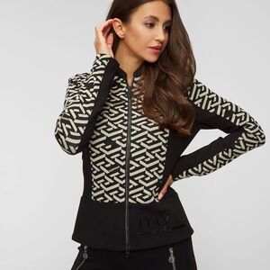 Women’s Patterned Black Sportalm Jersey Jacket